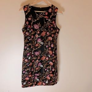 WHBM Embroidered floral dress